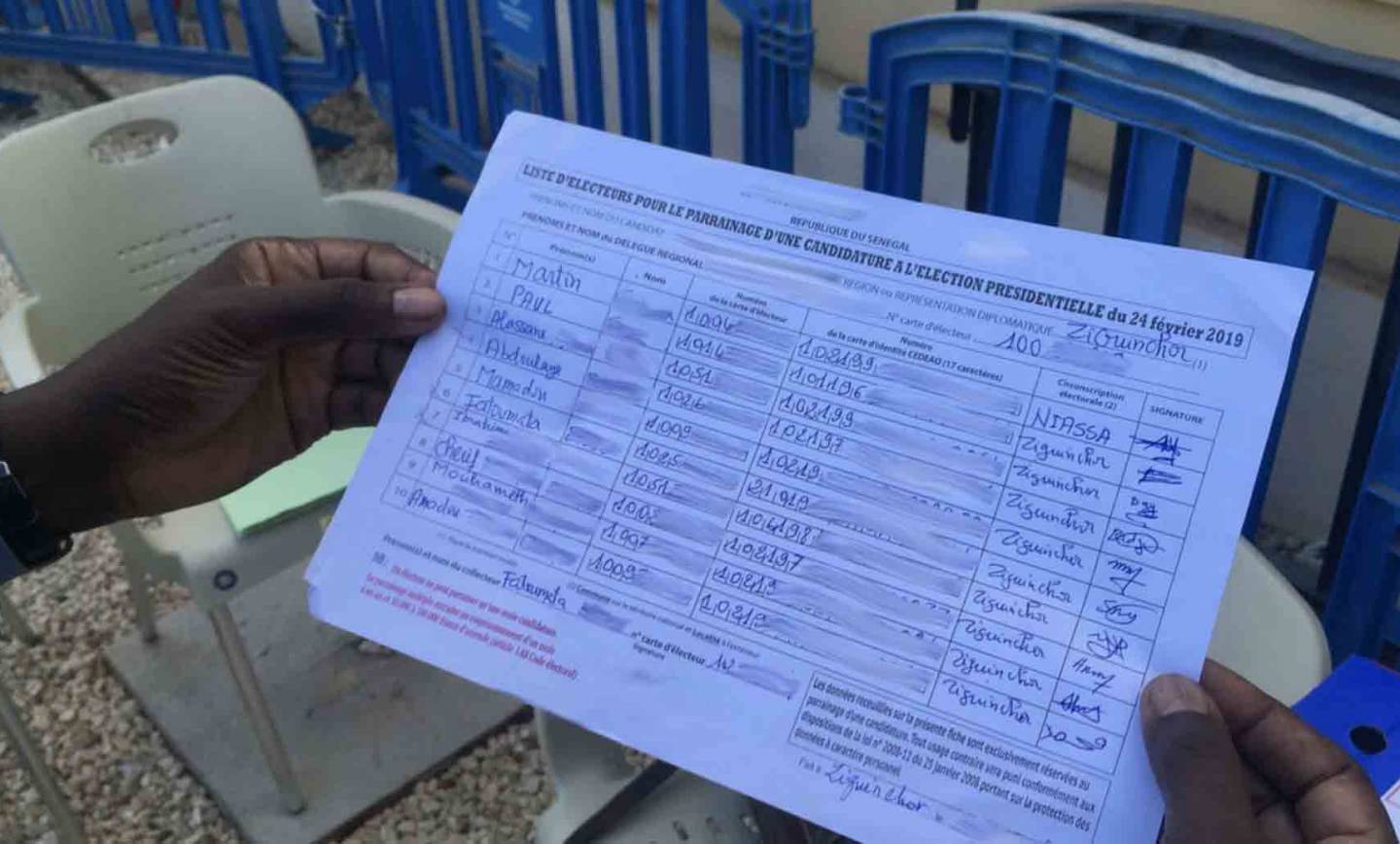 Élections législatives et système de parrainage au Sénégal